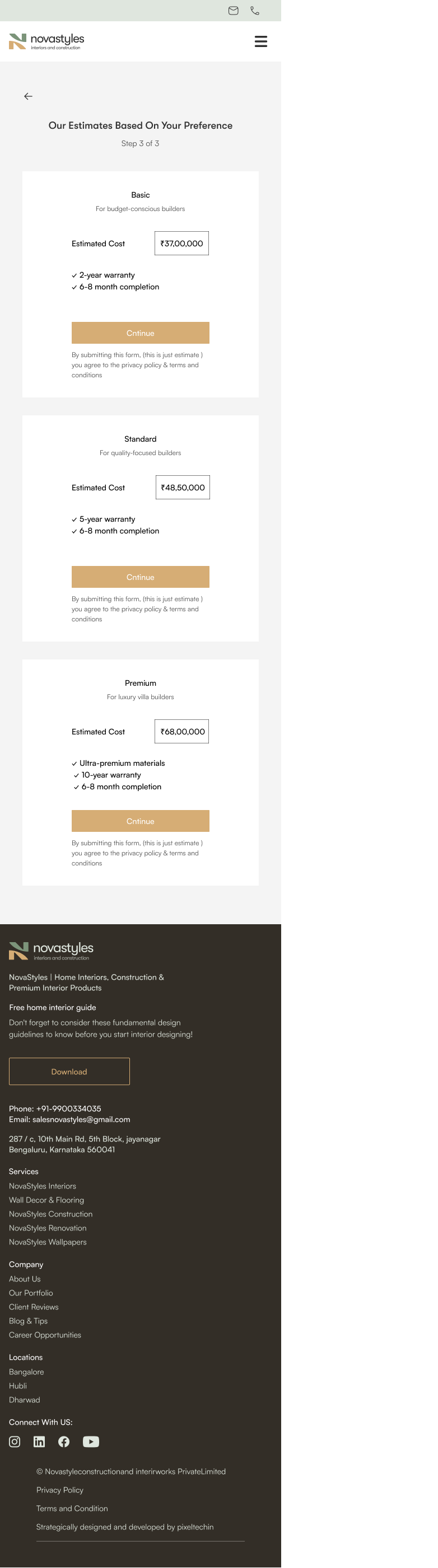 Estimation Result — Tiered Pricing